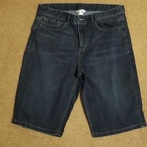 Christopher & Banks bermuda shorts dark denim 16